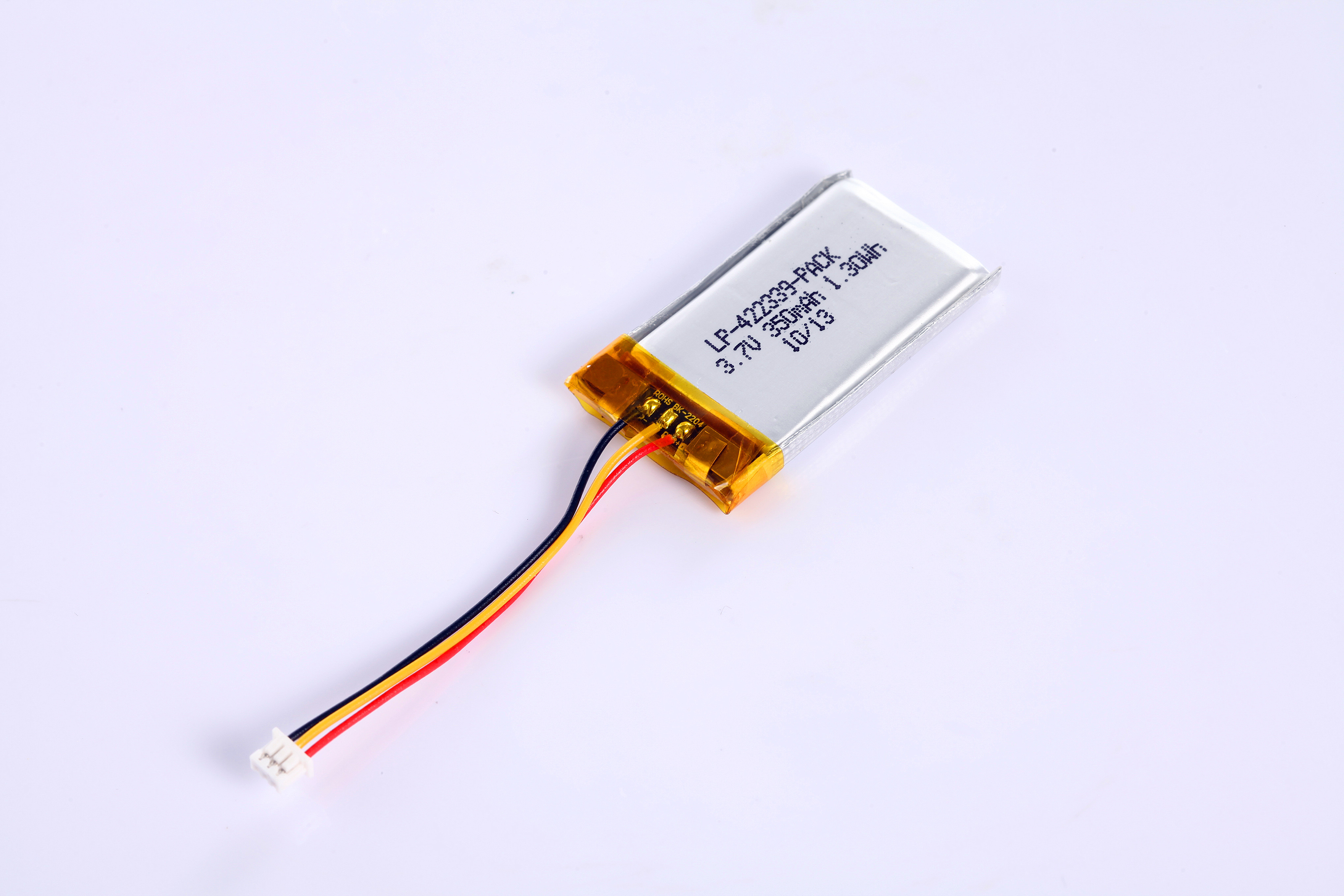 3.7V 350mAh Rechargeable Lithium Polymer Battery Pack for Electric Appliance