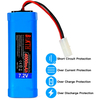 BAKTH 9.6V 2000mAH NiMH Rechargeable 8-Cell AA Battery Packs with KET Connector Plug for RC Toys