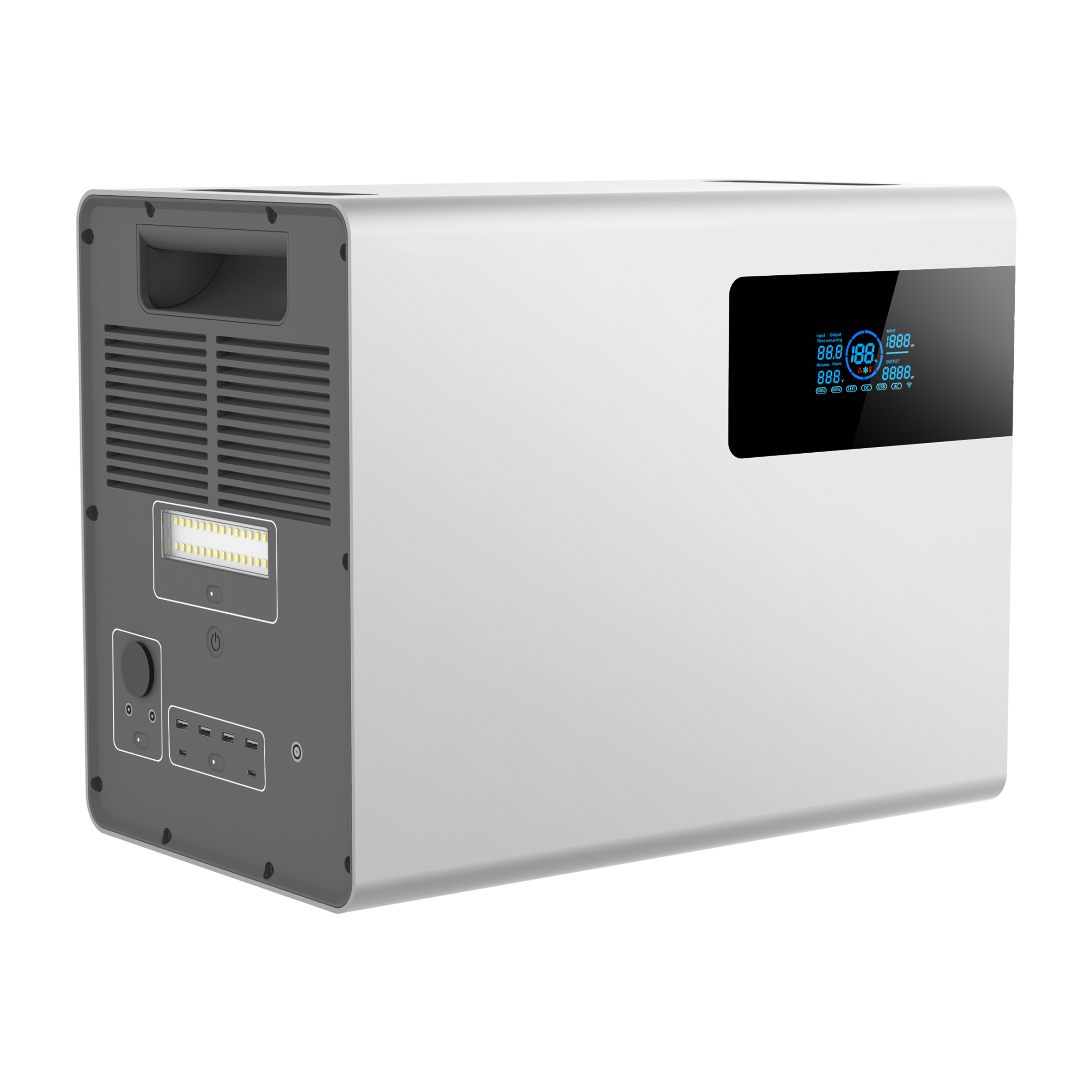 1200W Portable Power Station, 1209Wh LiFePO4 Battery Pack with 220V AC Outlet