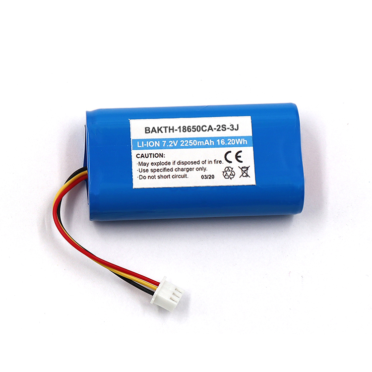 Hot Sale Rechargeable Lithium Ion Battery Pack 7.2V 2250mAh 18650 2S for Electric Appliance