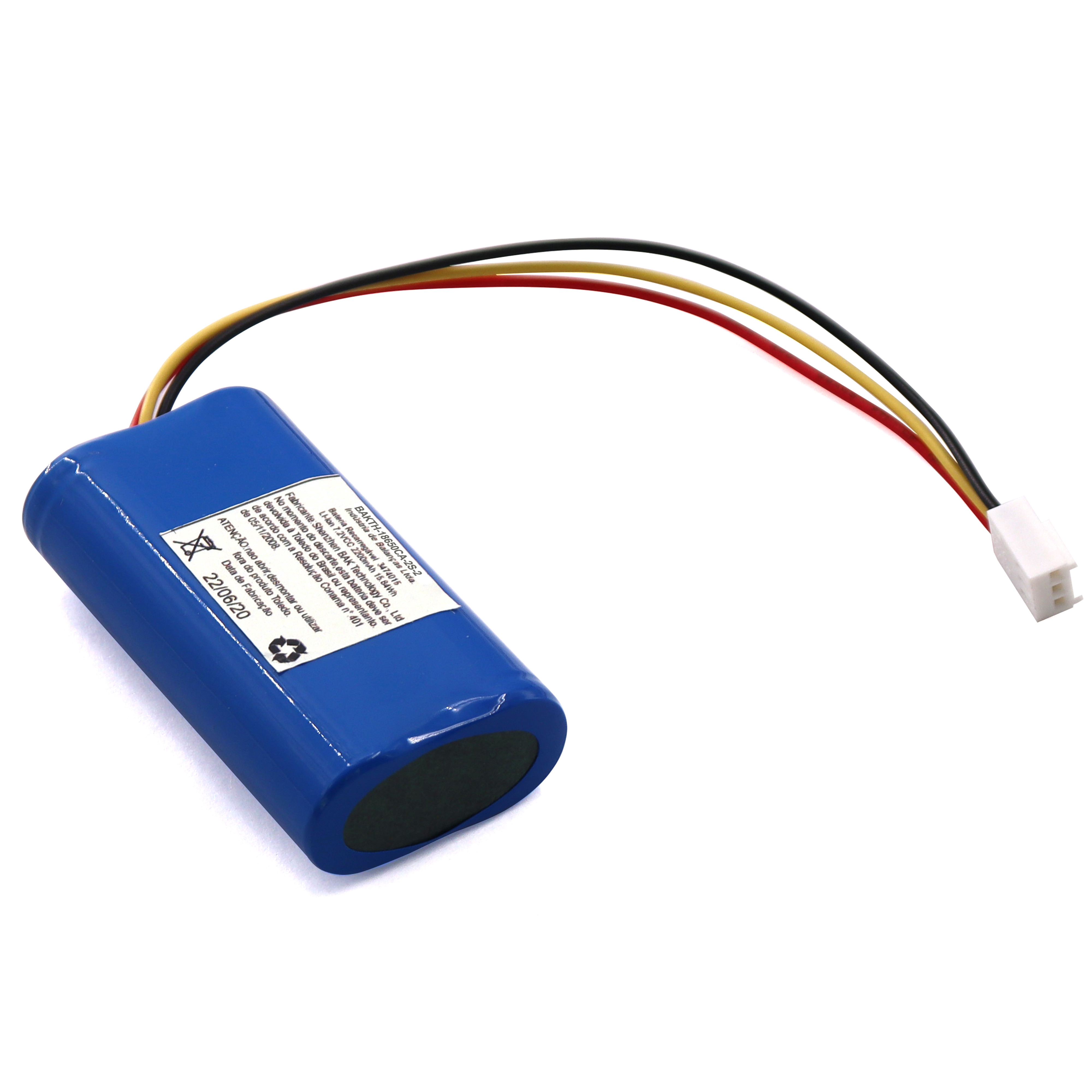 Lithium ion battery pack 7.2V 2200mAh 18650 2S1P for wheelers/e-bike/scooters