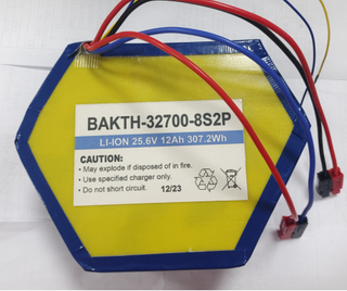Wholesale Customized Battery Pack BAKTH-32700-8S2P 25.6V 12Ah LiFePO4 Battery Pack Rechargeable Battery Pack