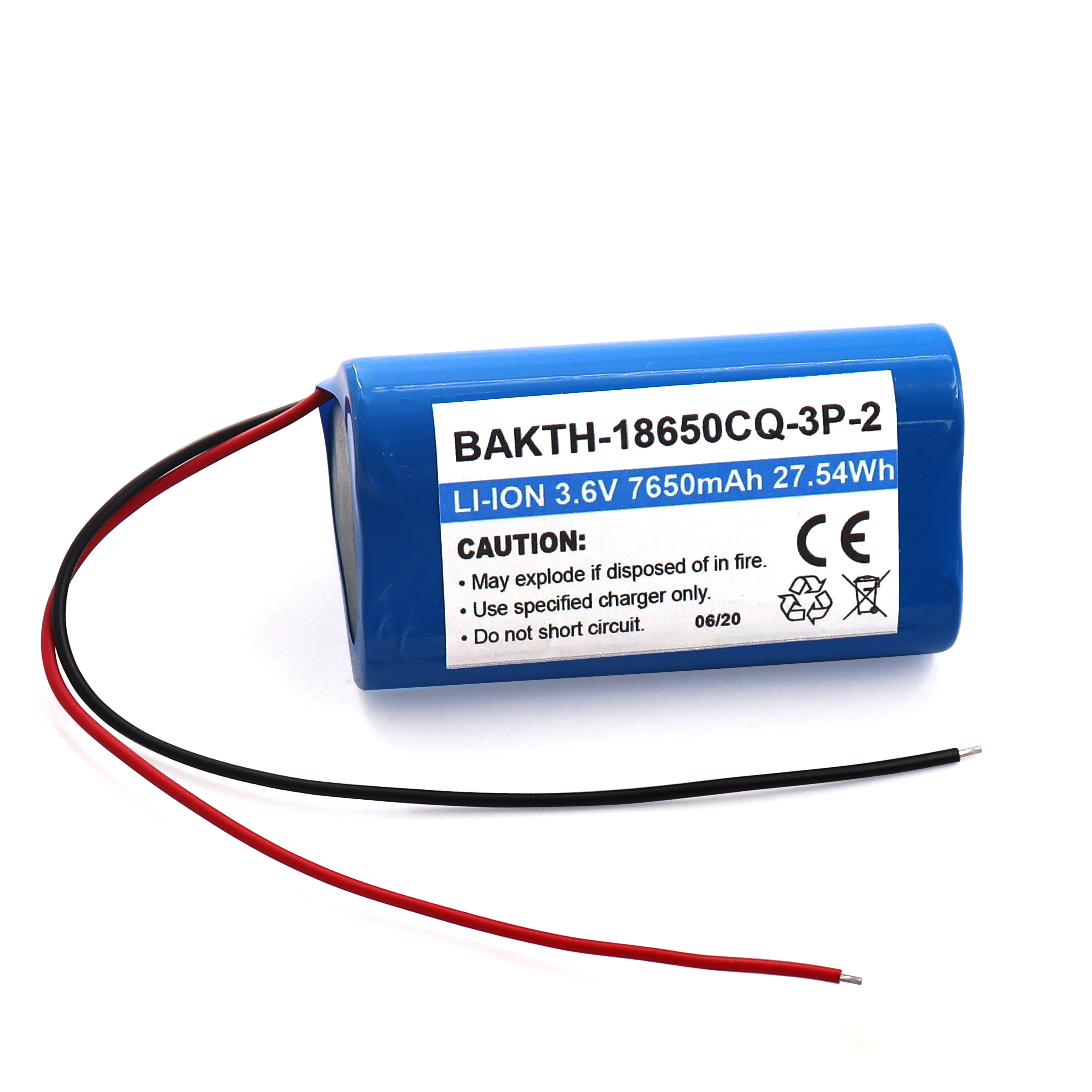 BAKTH-18650CQ-3P-2 3.6V 7650mAh Lithium ion Battery Pack Battery Pack for Electric Power Tool