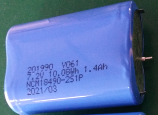BAK-NCM18490-2S1P 7.2V 1400mAh Lithium ion Battery Pack Rechargeable Battery Pack 