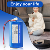 14.4V 2600mAh Lithium ion Replacement Batteries Compatible for Iron Shark Vacuum Cleaners