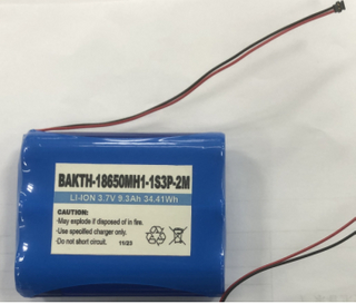 BAKTH-18650MH1-1S3P-2M 3.7V 9300mAh Factory Price Lithium ion Battery Pack Rechargeable Battery Pack 