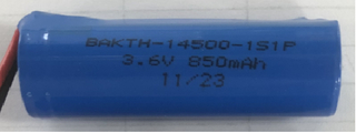 Factory price OEM high quality BAKTH-14500-1S1P 3.6V 850mah Lithium ion Battery Pack Rechargeable Battery Pack