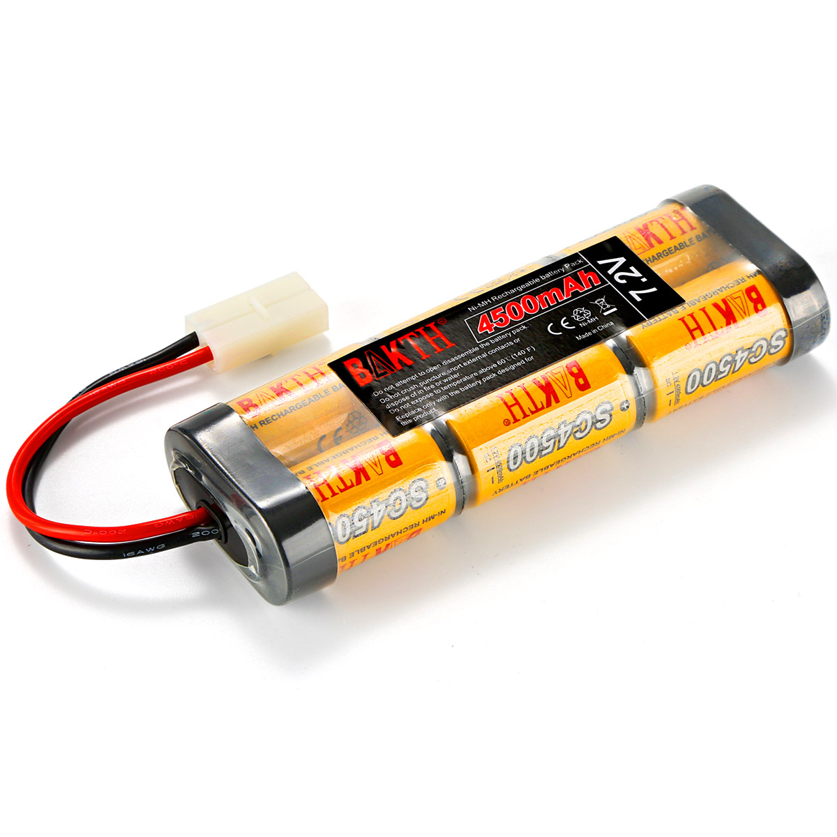 BAKTH 7.2V 4500MAH 6 Cell NiMH for Car Batteries & Accessories