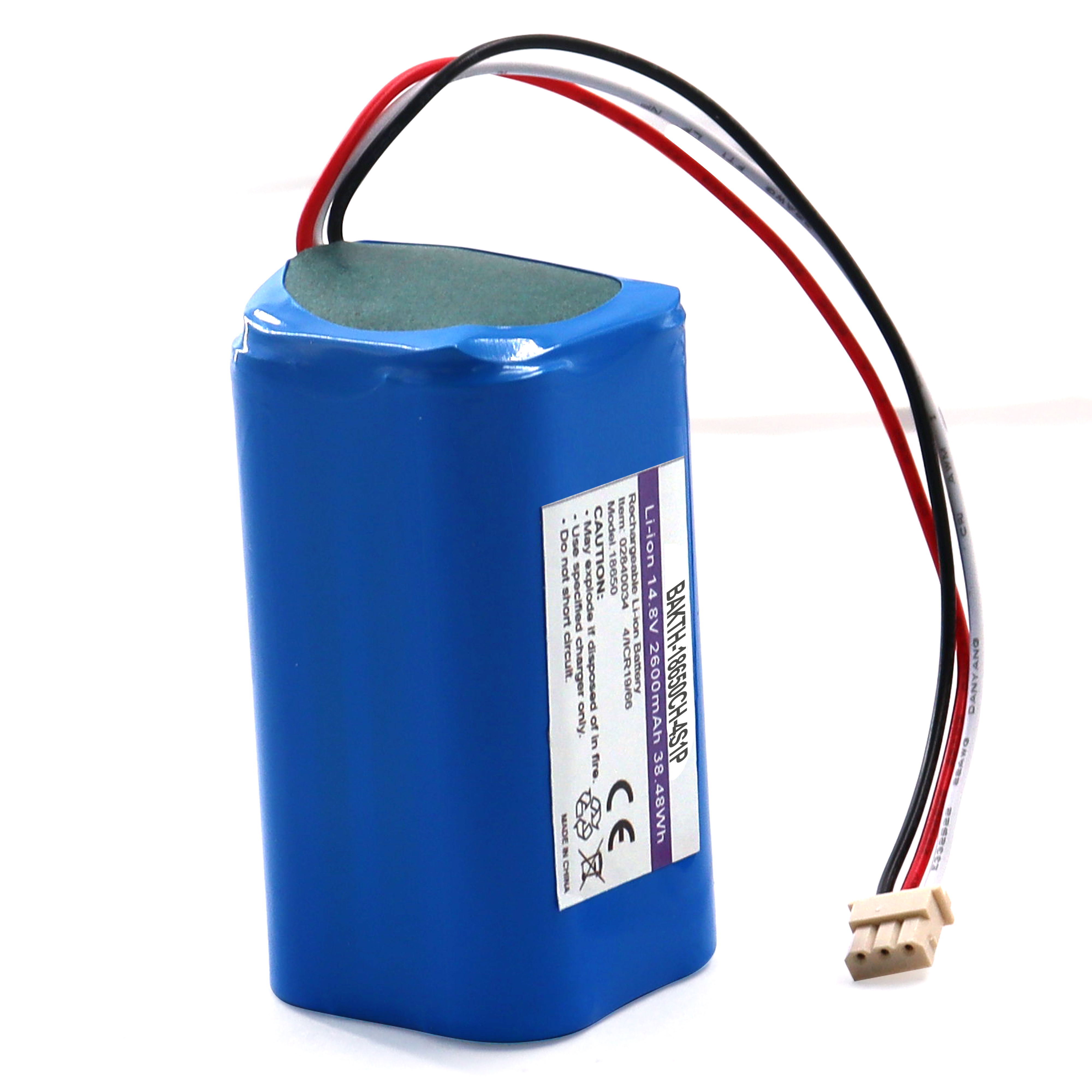 BAKTH-18650-4S1P 14.8V 2600mAh Factory Customized Lithium ion Battery Pack Rechargeable Battery Pack for Electric Devices