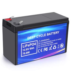 Deep Cycle Rechargeable LiFePo4 Battery 12.8V 6Ah for Electronic Appliance