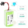 14.4V 2600mAh Lithium ion Replacement Batteries Compatible for Robot Vacuum Cleaners