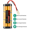 BAKTH 7.2V 4500MAH 6 Cell NiMH for Car Batteries & Accessories
