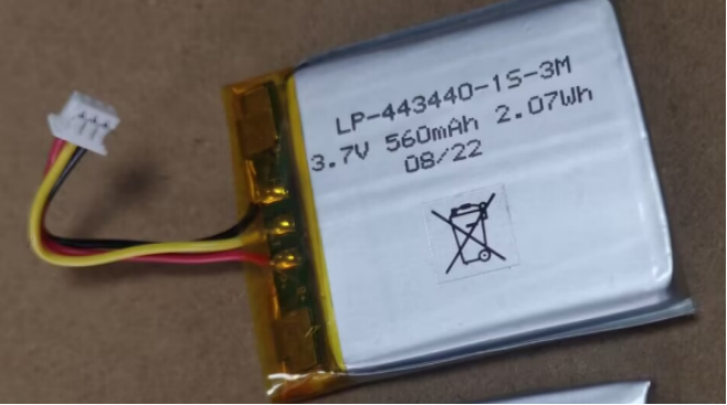 Hot sale LP-443440-1S-3M 3.7V 650mAh Lithium polymer Battery Pack Rechargeable Battery Pack for electronic application