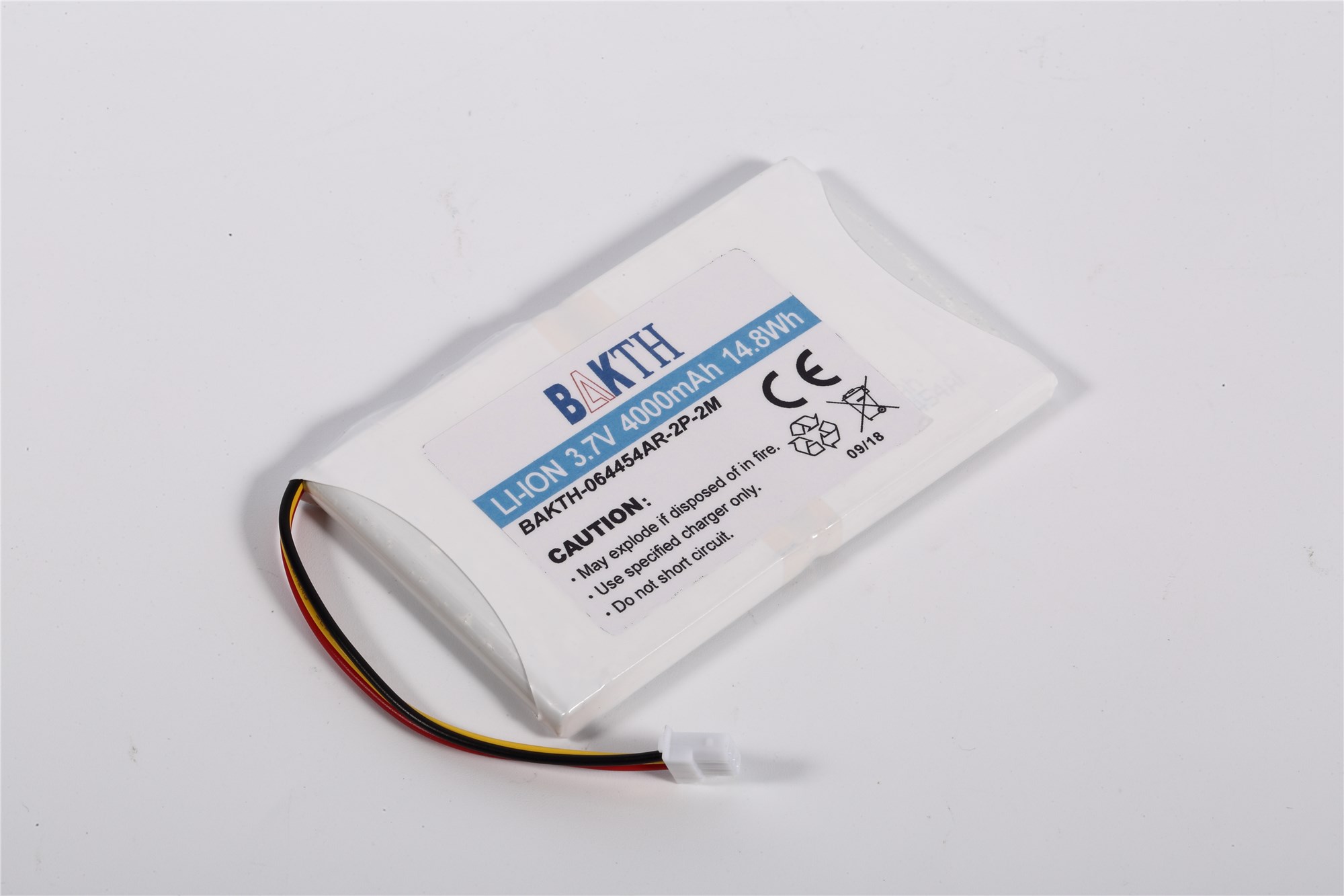 BAKTH-064454-2P-2M Lithium Ion Battery Pack Customized Li-ion Battery Pack