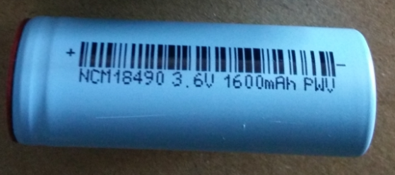 Rechargeable li ion lithium battery 18650 3.6v 1600mah rechargeable long cycle life battery pack