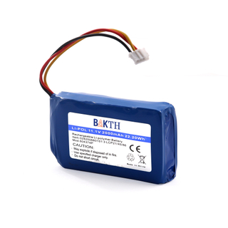 22.2Wh Rechargeable Energy Lithium Polymer Battery 3S1P 11.1V 2000mah Li-pol Cells