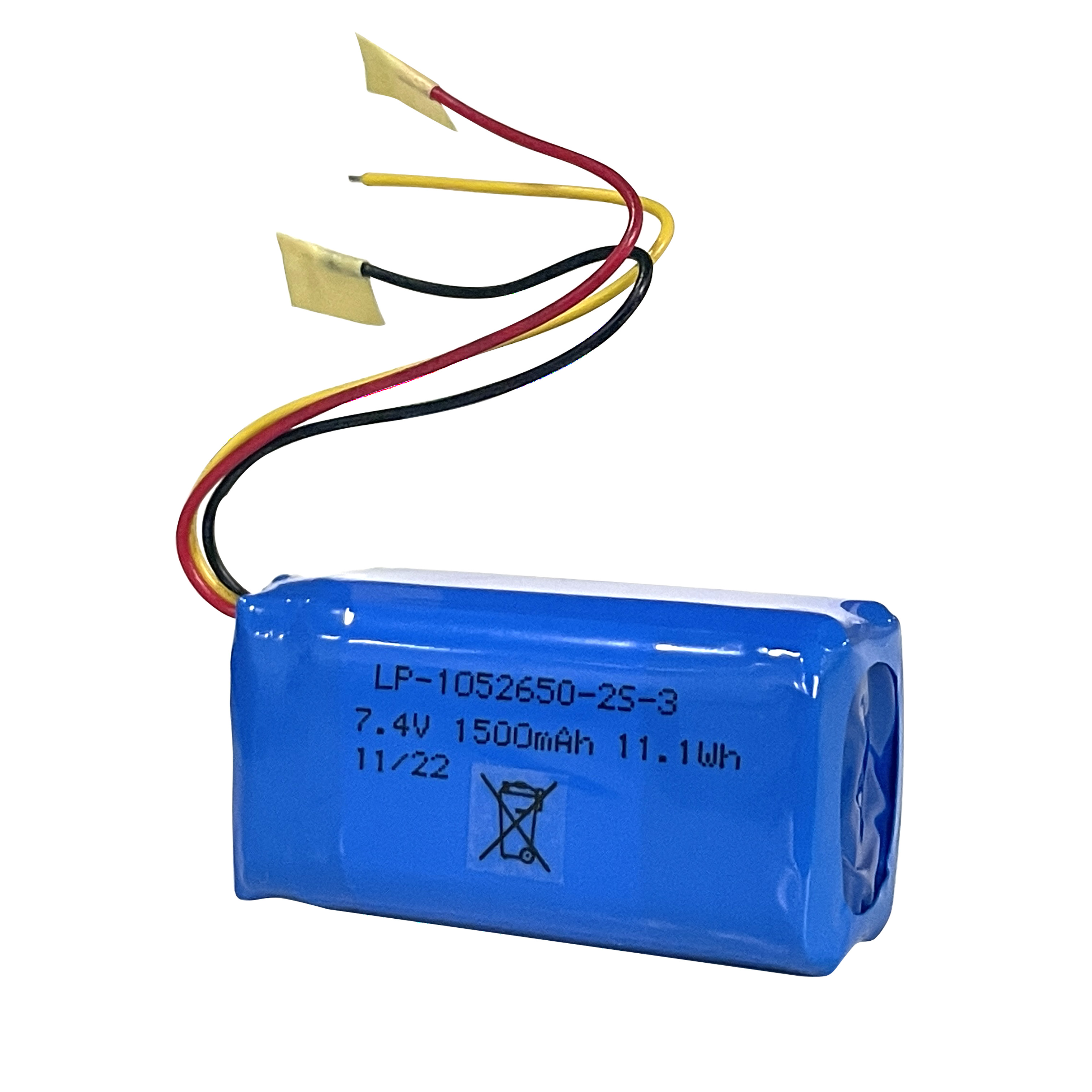 Good Quality Rechargeable 7.4V 1500mAh Energy Lithium Ion Polymer Battery Li-Pol Cells with PCM And Cables