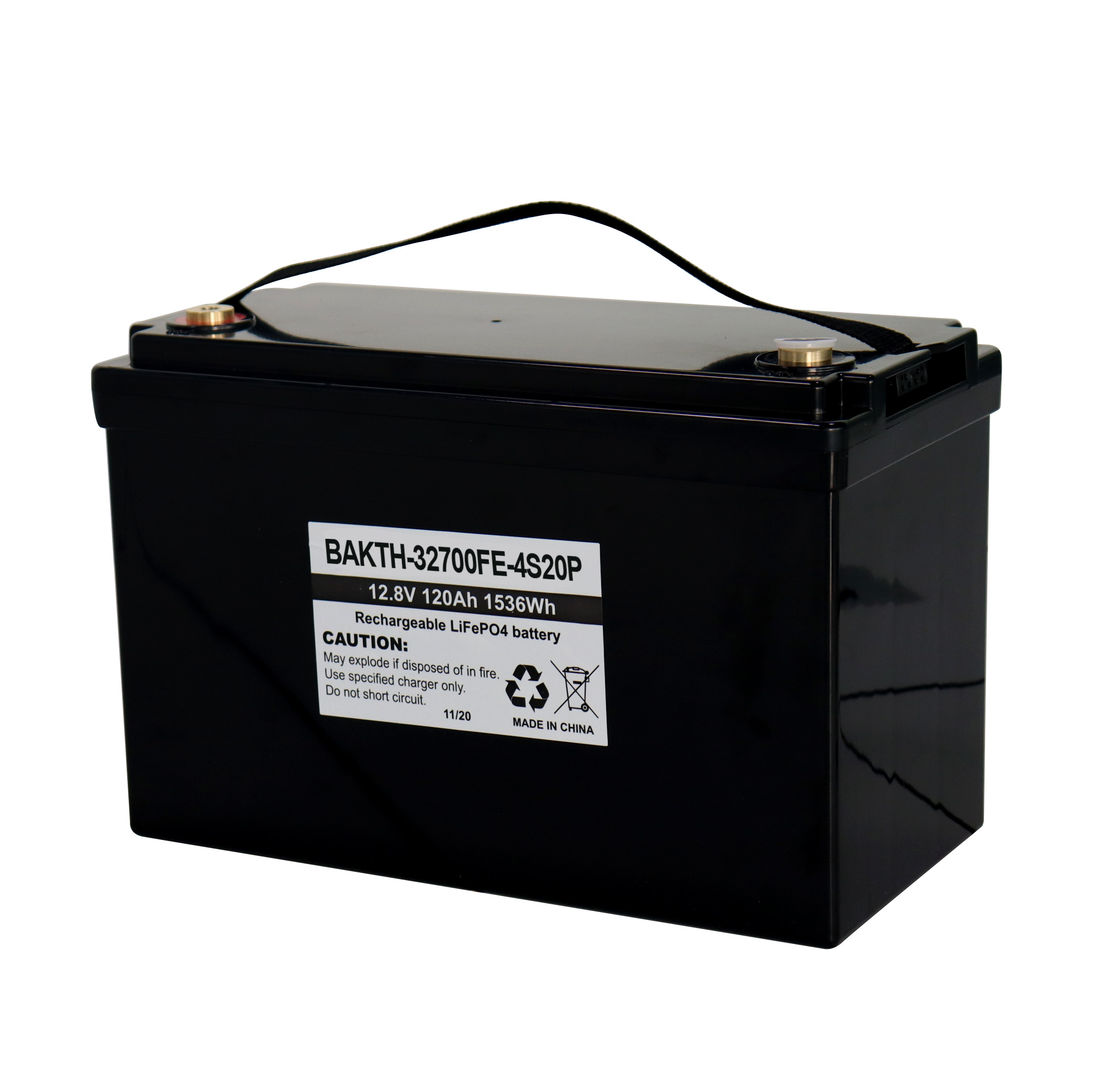 12.8V 120Ah 32700 LiFePO4 Battery Energy Storage Lithium Ion Battery