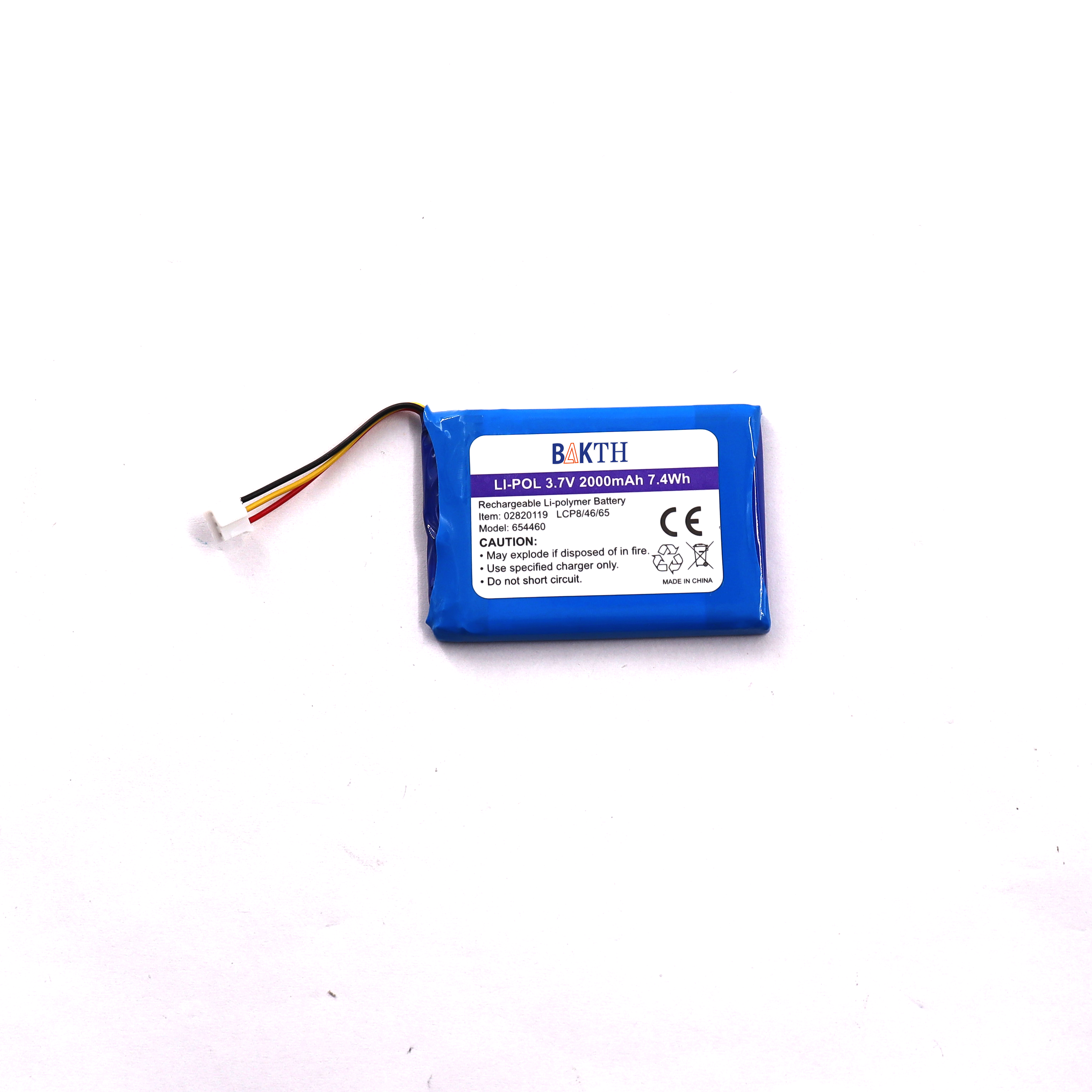 Rechargeable Li-ion 3.7V 2000mAh Lithium Ion Battery Polymer Battery Packs