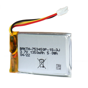 Lithium Polymer Battery 3.7V 1350mAh Pouch Type