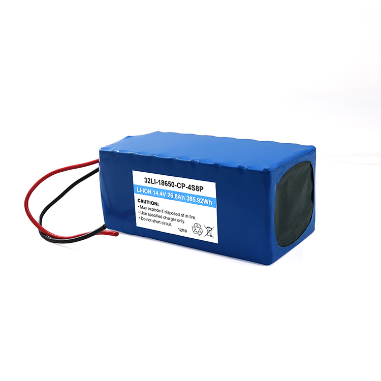 Customized Rechargeable 18650 Battery Cell 14.4V 26.8Ah High Safety Lithium Ion Battery Pack